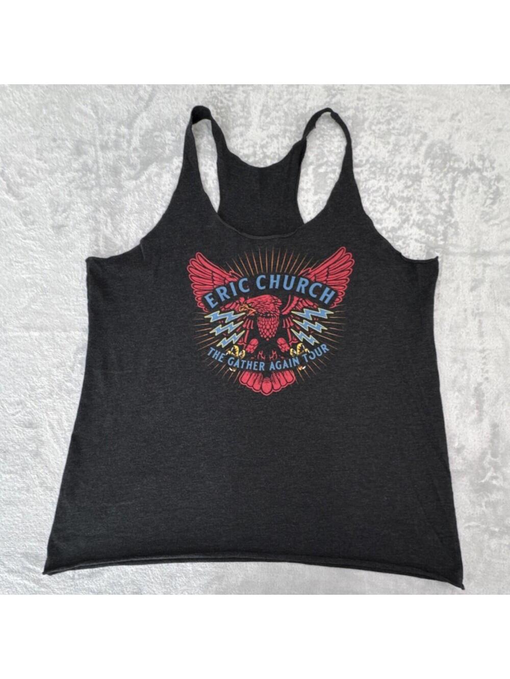 Eric Church The Gather Again Tour Black Tank Top Country Music